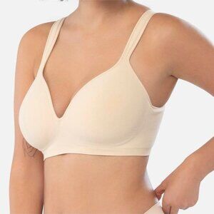 Underoutfit Lightly Lined Full Coverage Bra Beige Size Small